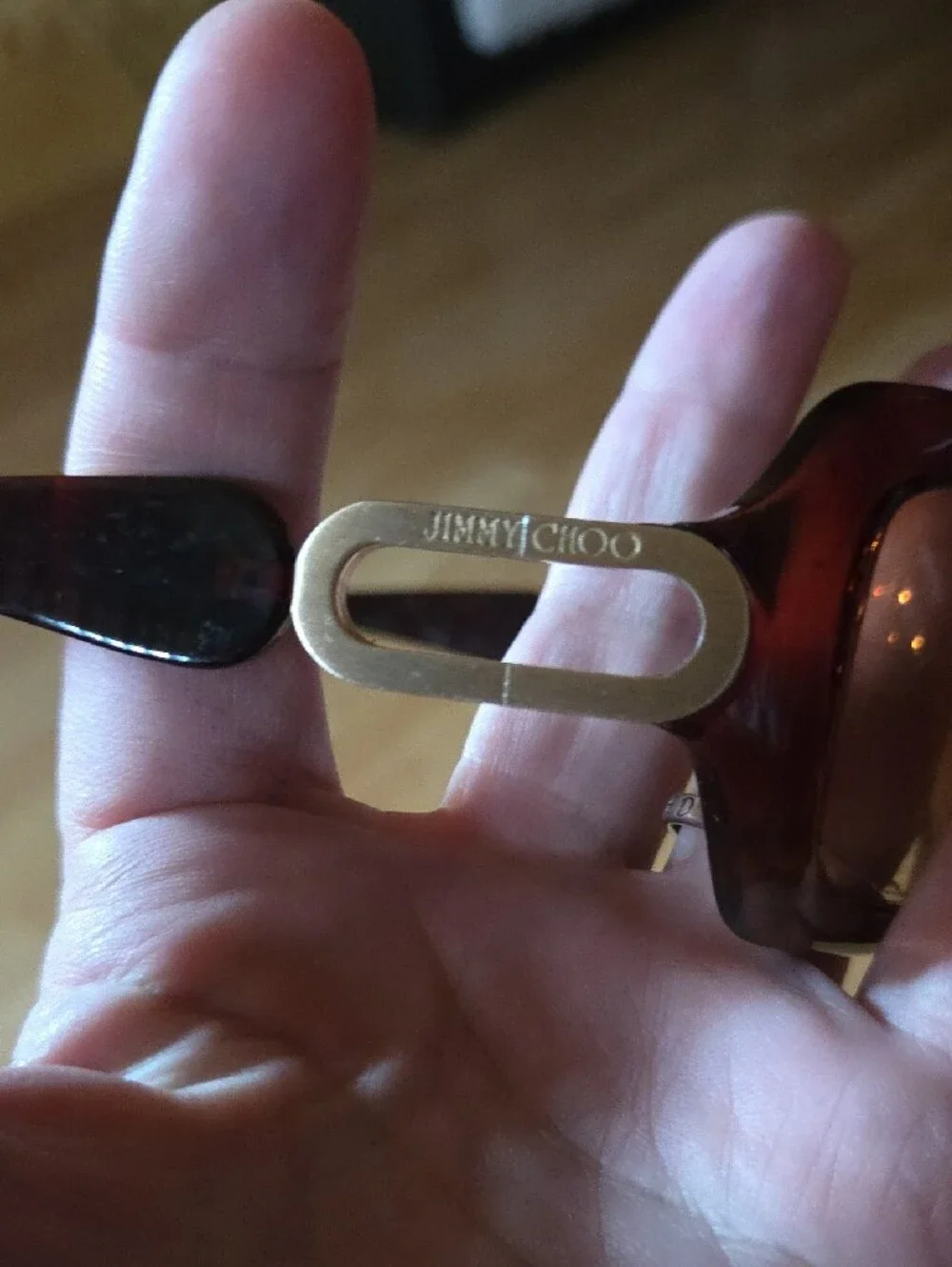 Women's Brown Gradient Sunglasses with Silver Accent